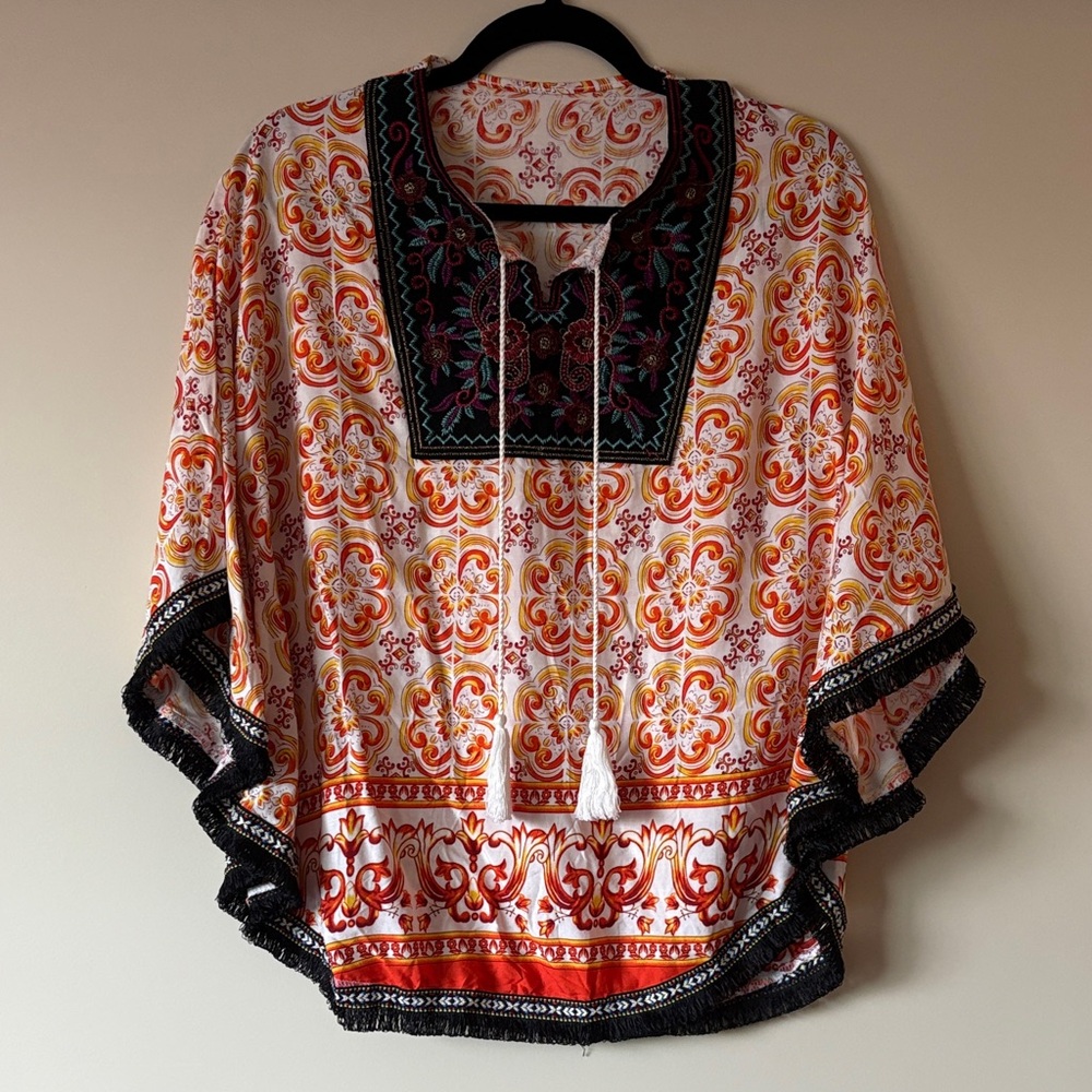 Bohemian Floral Print Women's Top